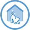 icone chien maison